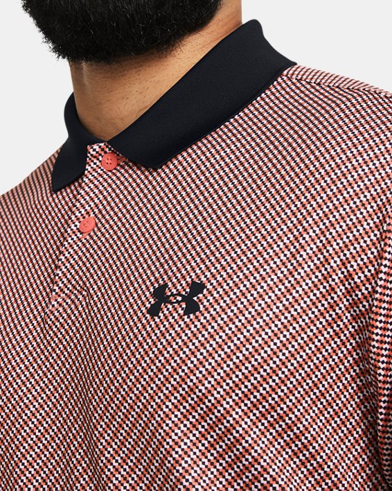 Men's UA Matchplay Printed Polo in Pink image number 2